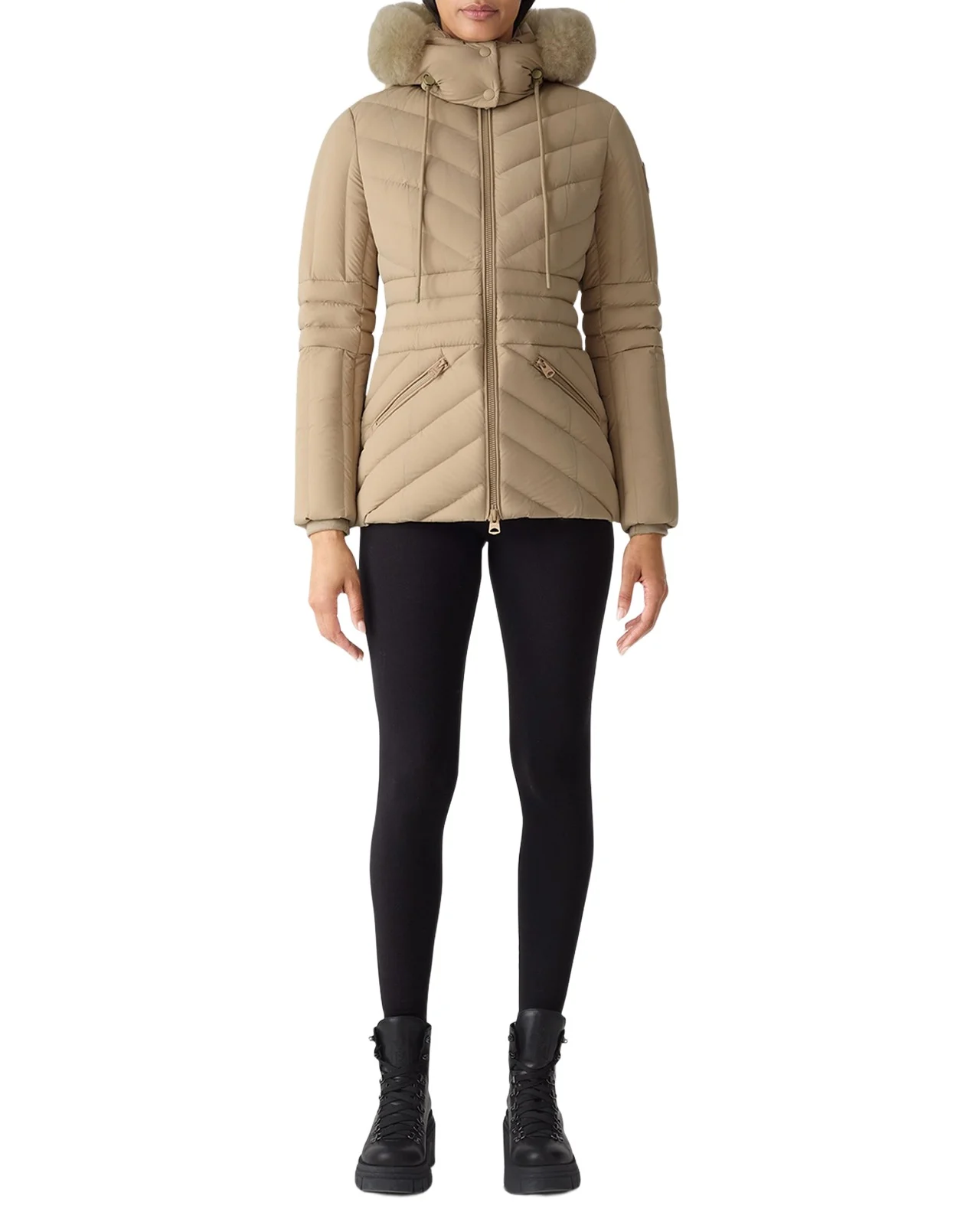 Nadia-SH Quilted Down Jacket with Detachable Hood