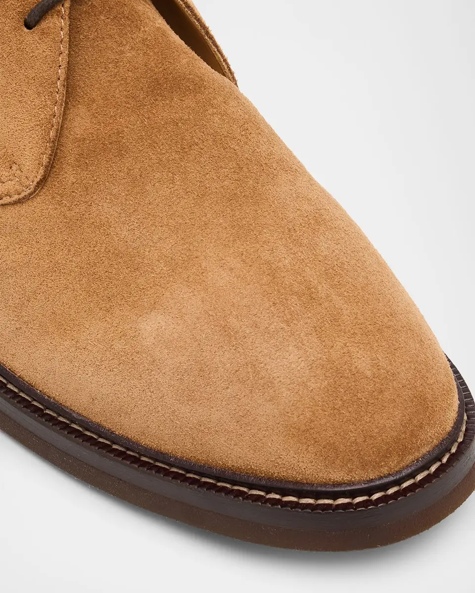Brunello Cucinelli Men's Suede Rubber-Sole Chukka Boots | Thumbnail 5