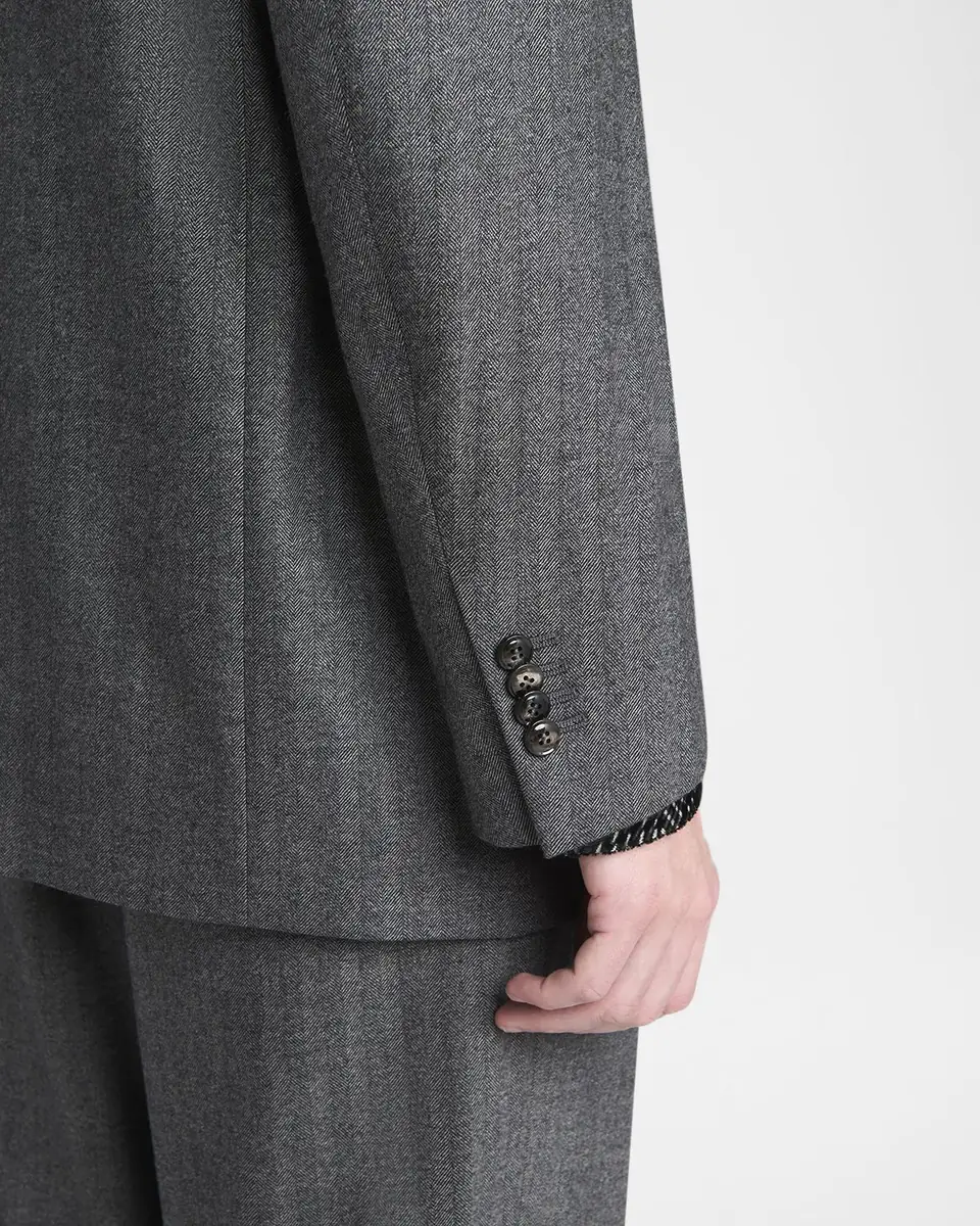 Giorgio Armani Men's Heritage Line Chevron Wool and Cashmere Double-Breasted Suit | Thumbnail 13 Giorgio Armani Men's Heritage Line Chevron Wool and Cashmere Double-Breasted Suit | Thumbnail 13