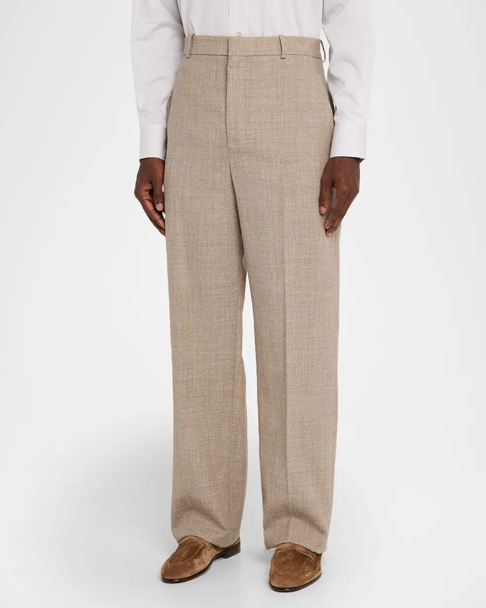 Saint Laurent Men's Straight-Leg Trousers | Thumbnail 4