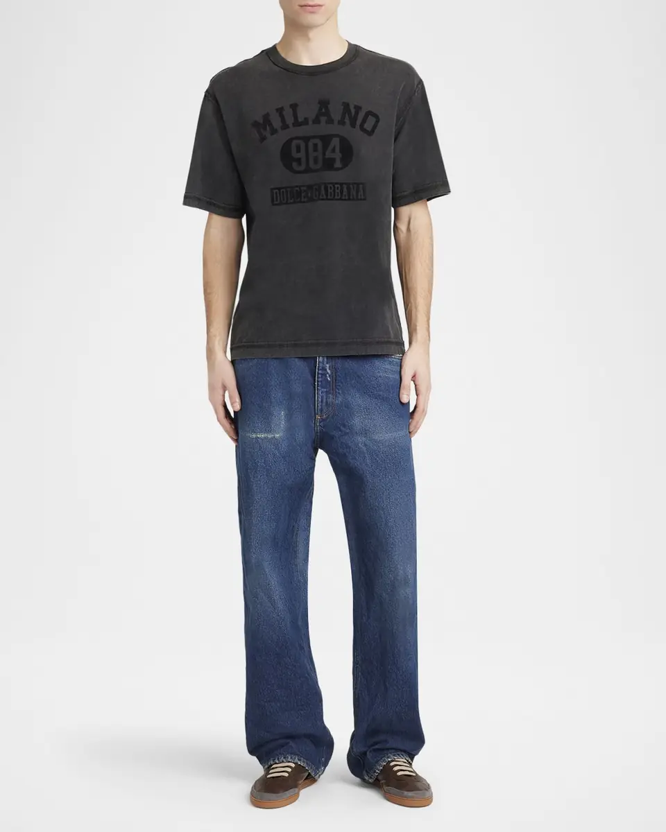 Dolce & Gabbana Men's Milano Logo Graphic T-Shirt | Thumbnail 2