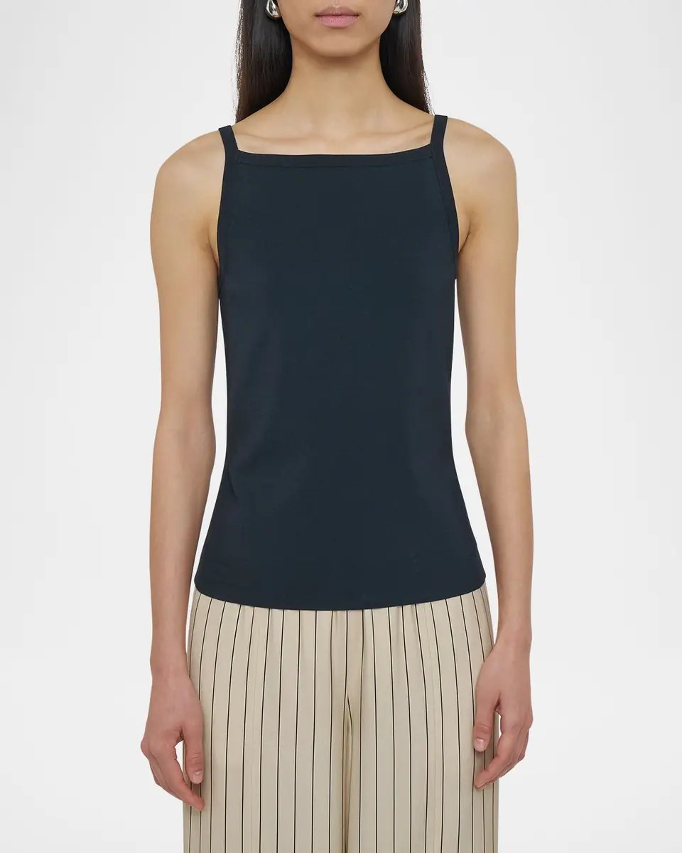 Joseph Square-Neck Viscose Knit Tank | Thumbnail 3 Joseph Square-Neck Viscose Knit Tank | Thumbnail 3