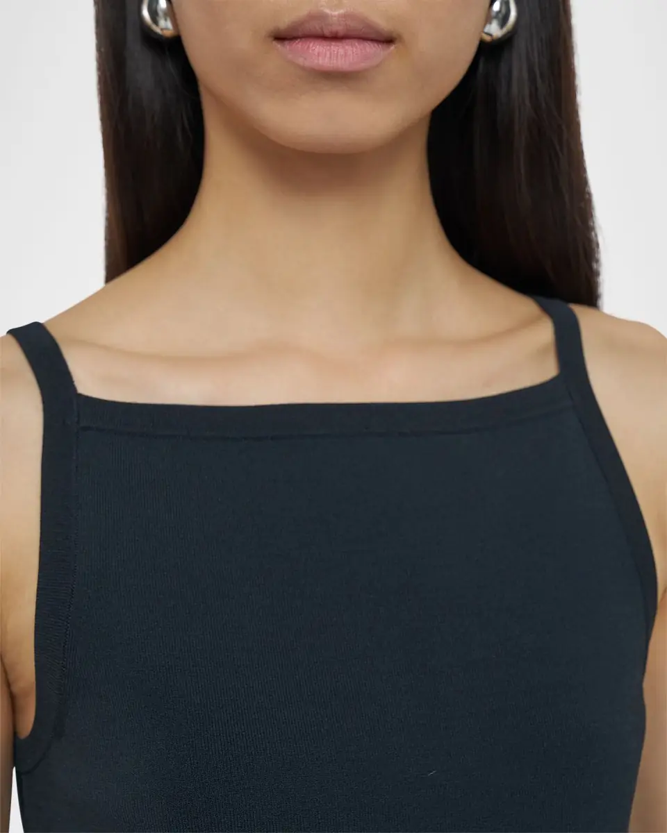 Joseph Square-Neck Viscose Knit Tank | Thumbnail 4 Joseph Square-Neck Viscose Knit Tank | Thumbnail 4