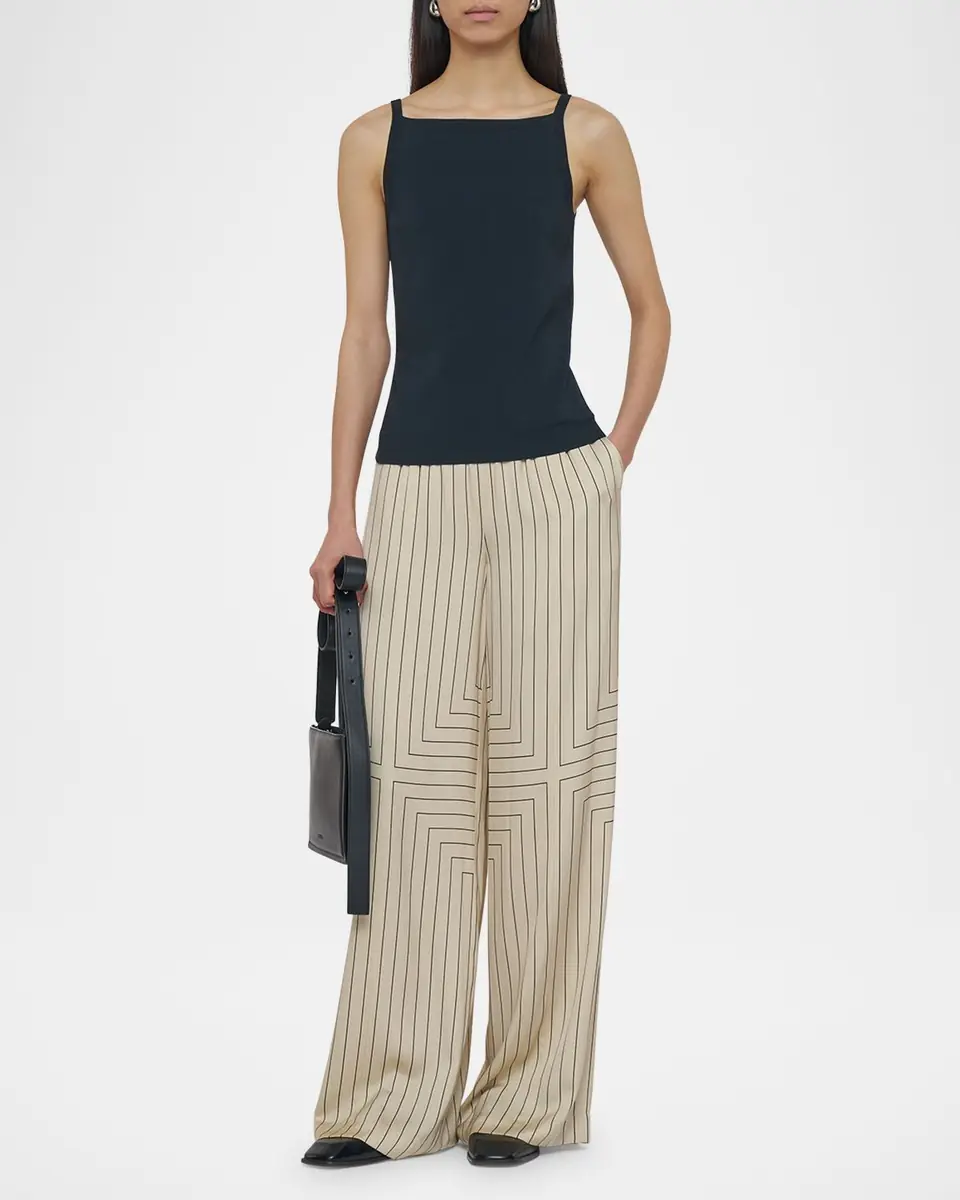 Joseph Square-Neck Viscose Knit Tank | Thumbnail 5 Joseph Square-Neck Viscose Knit Tank | Thumbnail 5