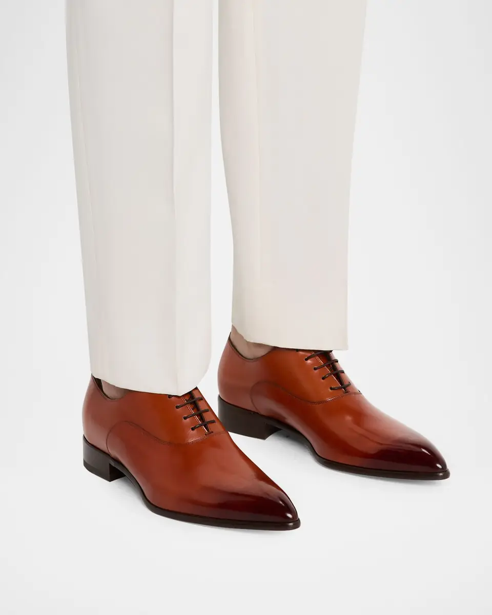 Christian Louboutin Men's Pelvis Leather Oxford Shoes | Thumbnail 2 Christian Louboutin Men's Pelvis Leather Oxford Shoes | Thumbnail 2
