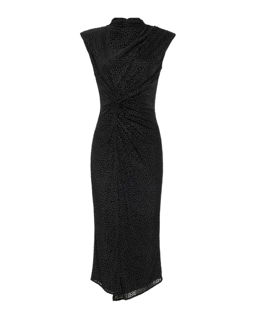 Ramy Brook Lee Mock-Neck Midi Dress