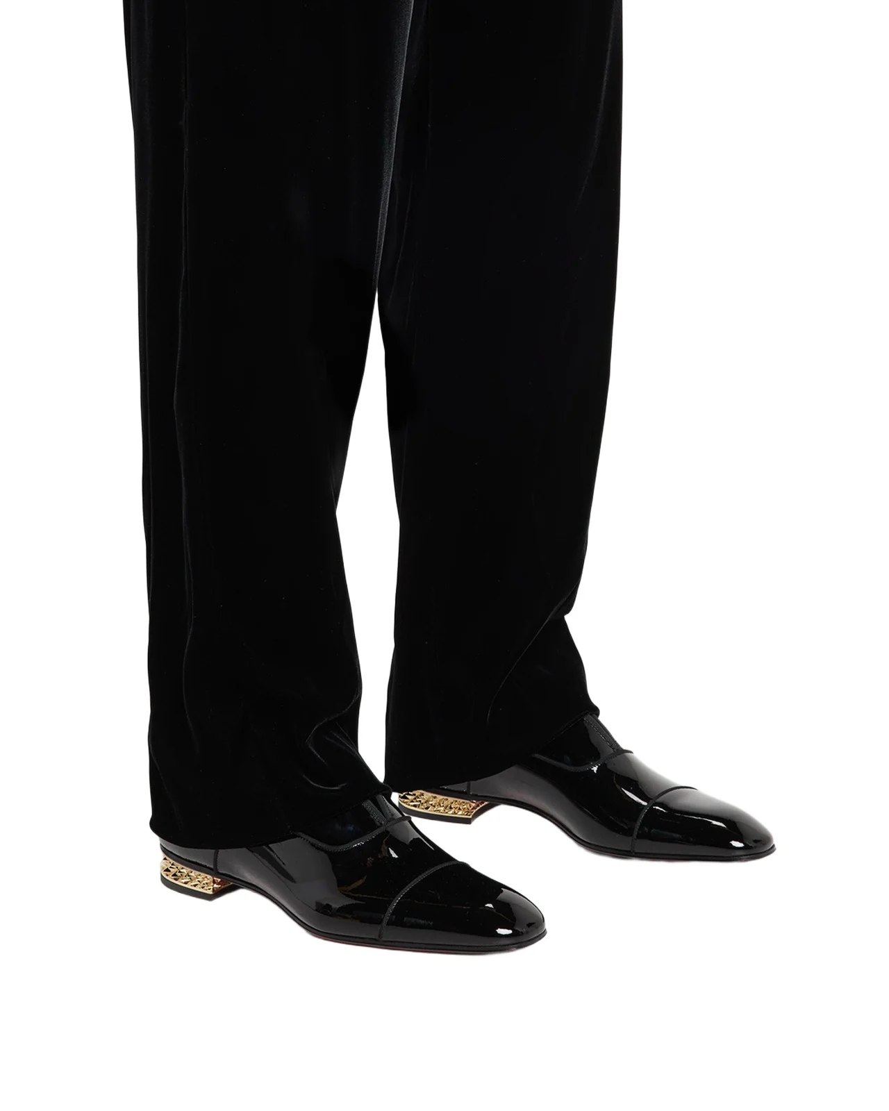 Men's Alphamale Rocks Patent Leather Everlasting Red-Sole Loafers