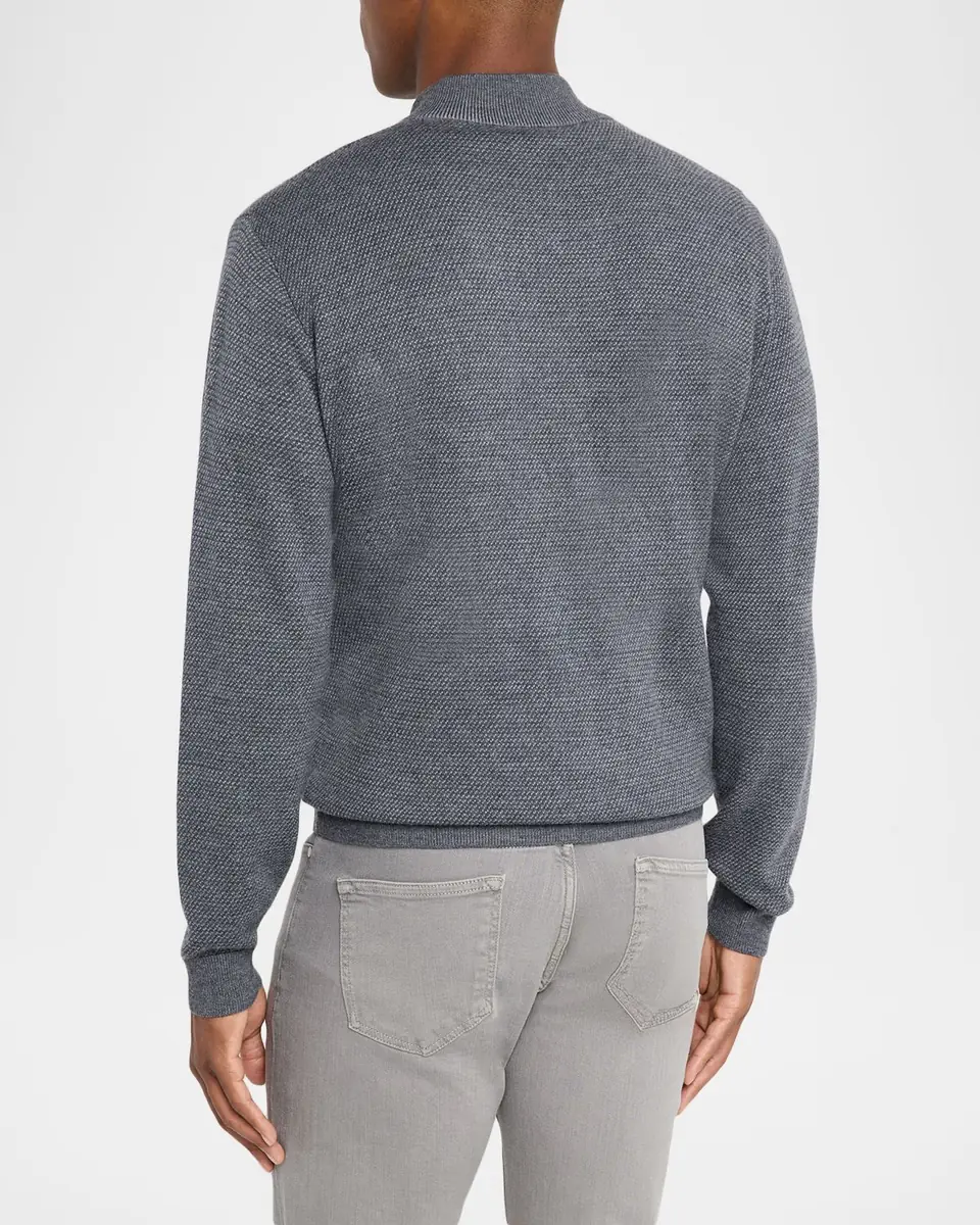 Peter Millar Men's Keene Merino Quarter-Zip Sweater | Thumbnail 2