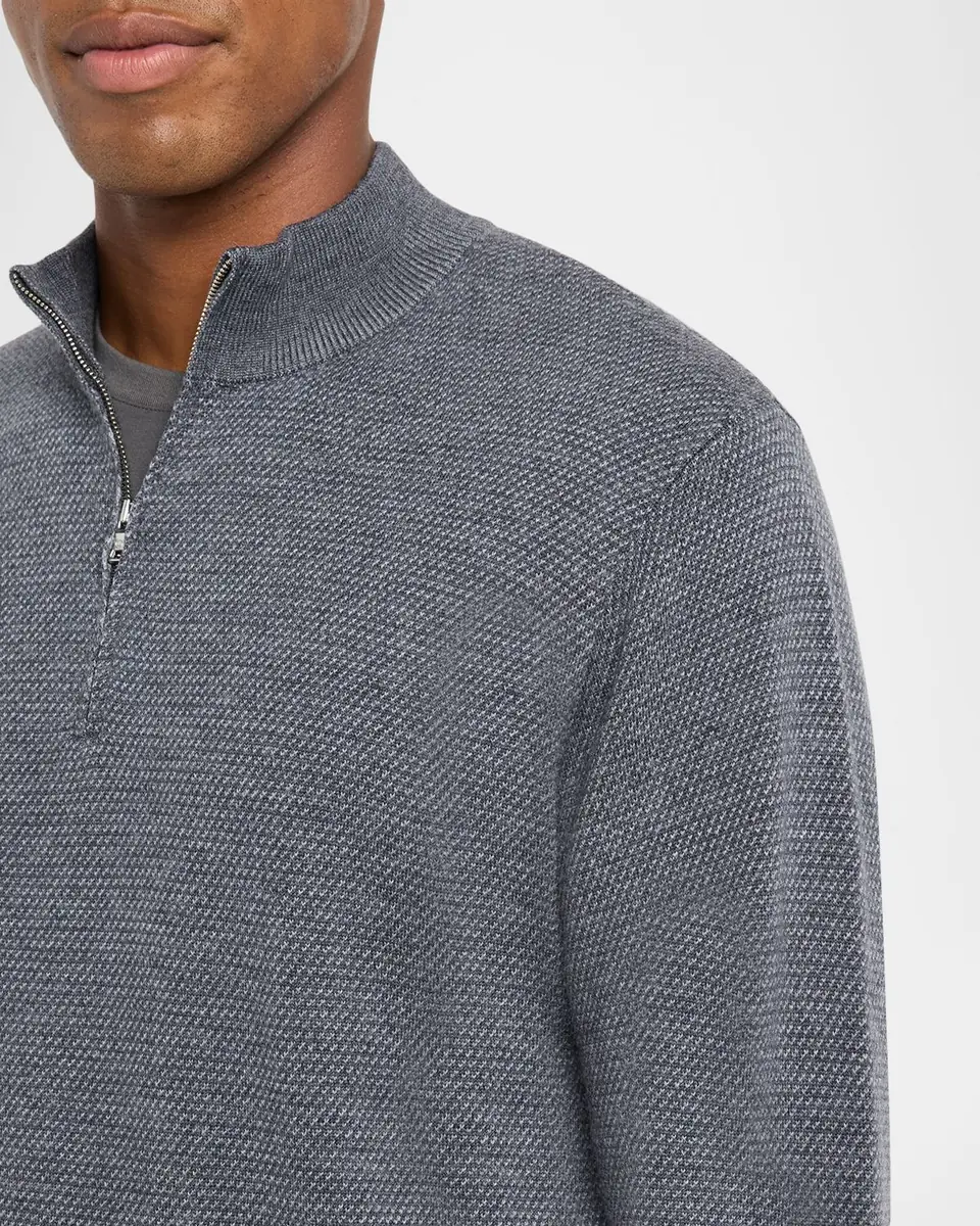 Peter Millar Men's Keene Merino Quarter-Zip Sweater | Thumbnail 4
