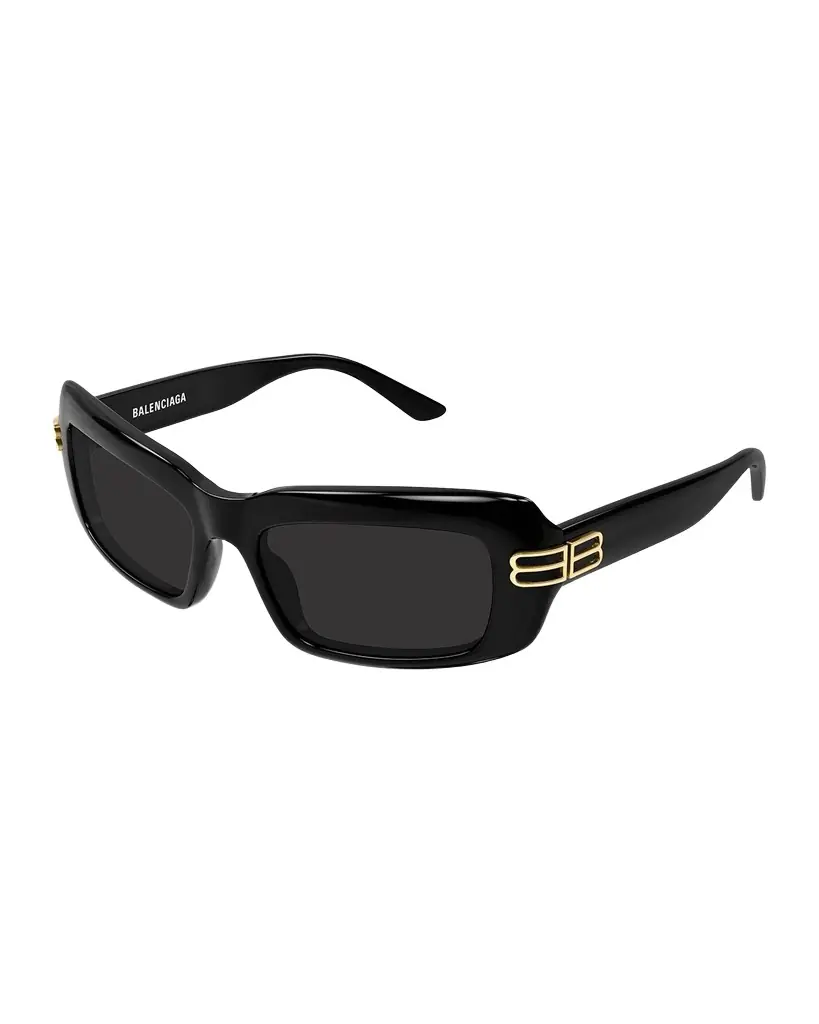 Balenciaga BB 53mm Acetate Rectangular Sunglasses | Image 1 Balenciaga BB 53mm Acetate Rectangular Sunglasses | Image 1