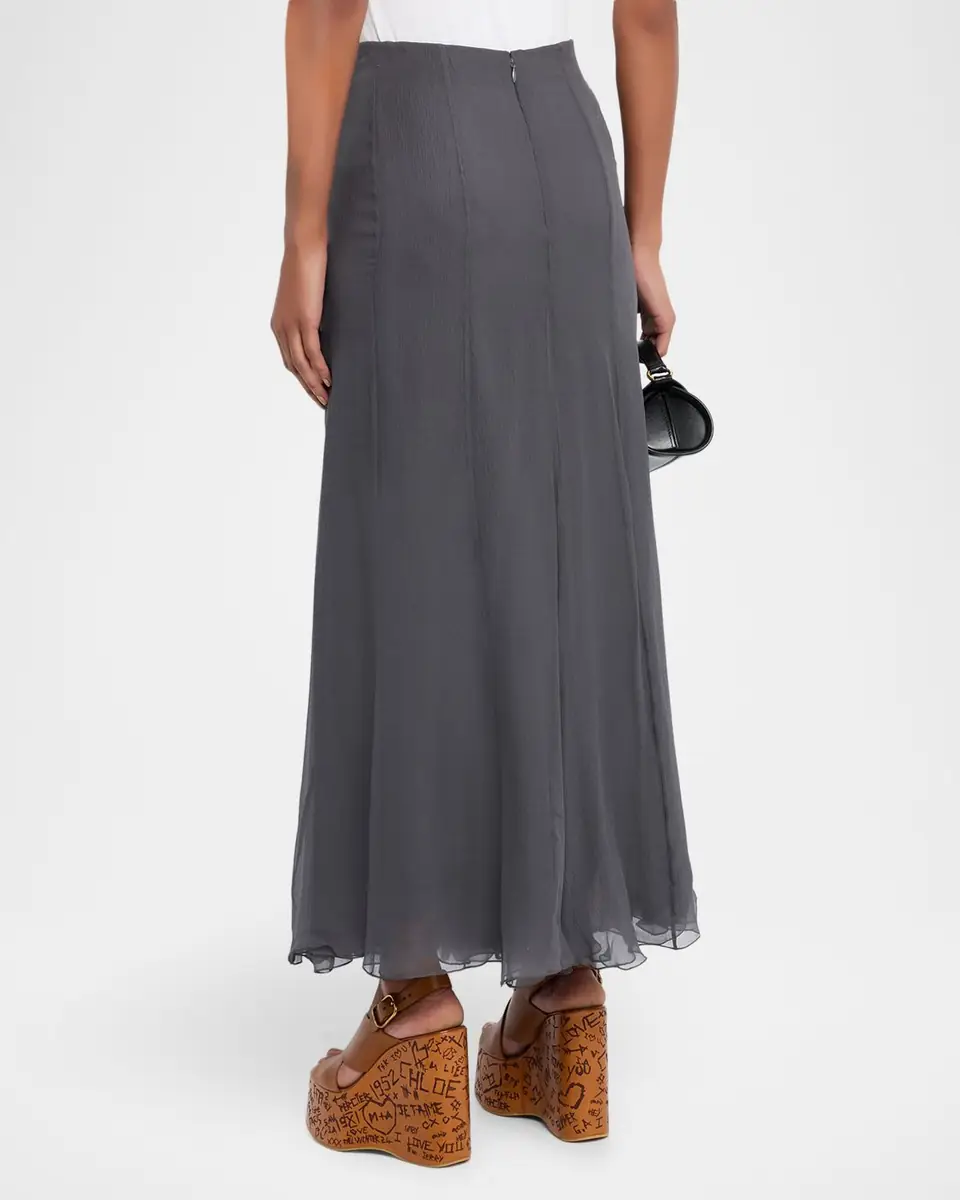 Chloé Organic Silk Mousseline Maxi Skirt | Thumbnail 2 Chloé Organic Silk Mousseline Maxi Skirt | Thumbnail 2