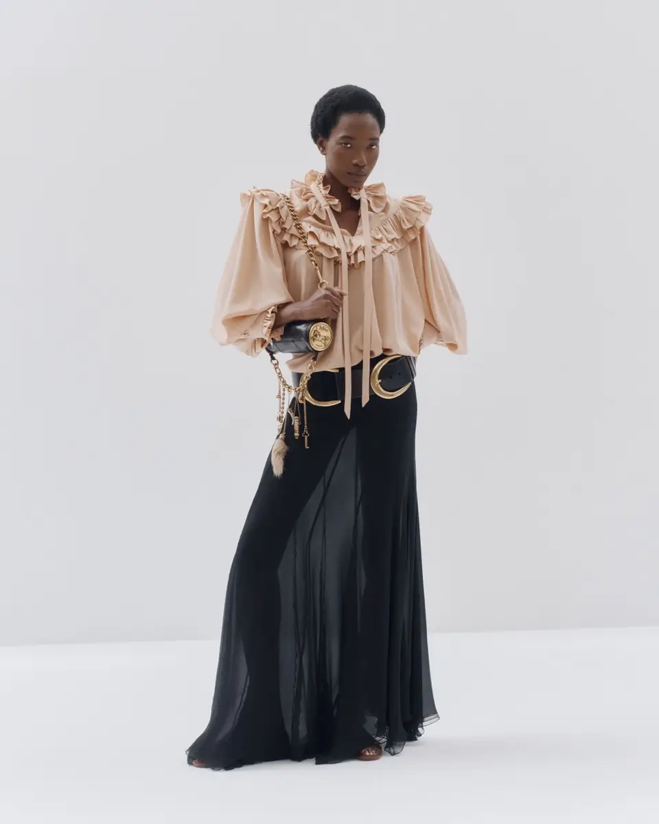 Chloé Organic Silk Mousseline Maxi Skirt | Thumbnail 4 Chloé Organic Silk Mousseline Maxi Skirt | Thumbnail 4