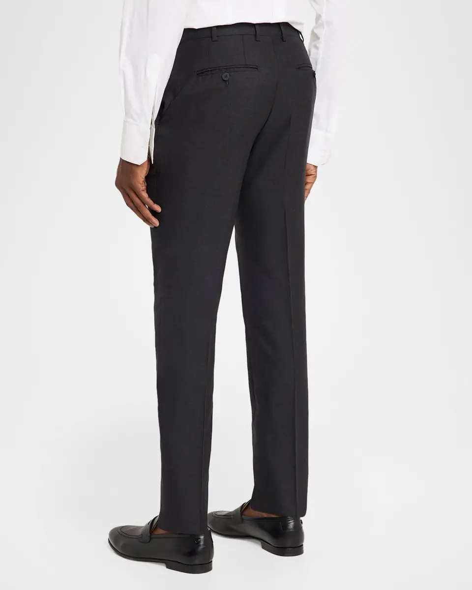 Isaia Men's Wool Twill Side-Tab Trousers | Thumbnail 12 Isaia Men's Wool Twill Side-Tab Trousers | Thumbnail 12