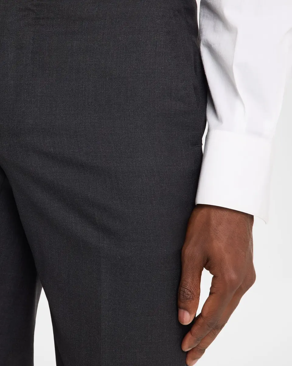Isaia Men's Wool Twill Side-Tab Trousers | Thumbnail 14 Isaia Men's Wool Twill Side-Tab Trousers | Thumbnail 14