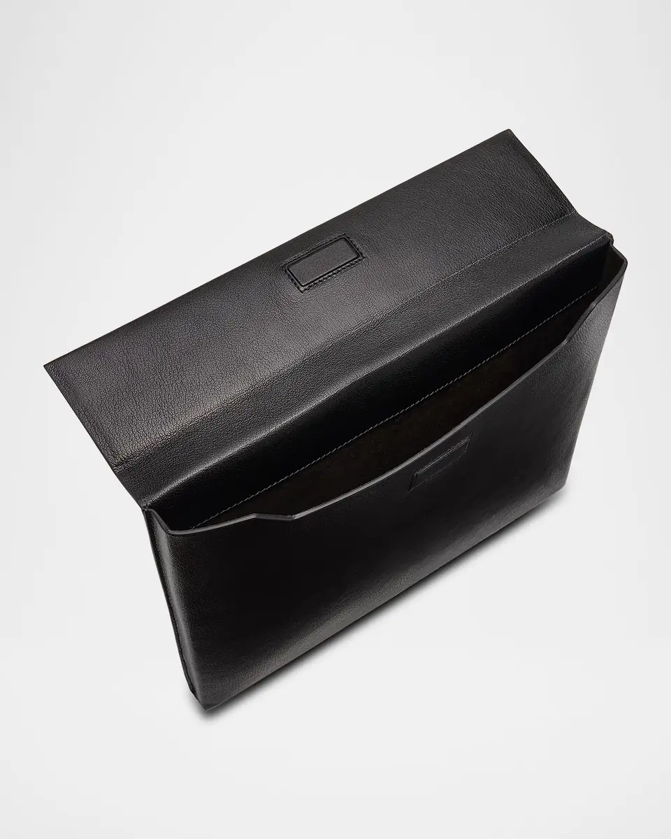 Tom Ford Men's Full-Grain Leather Portfolio Pouch | Thumbnail 4