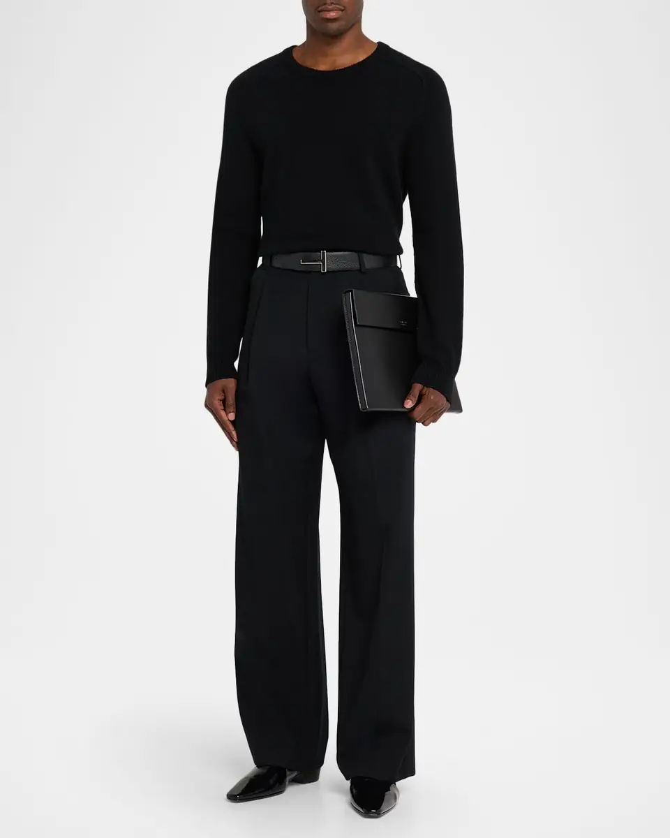 Tom Ford Men's Full-Grain Leather Portfolio Pouch | Thumbnail 5