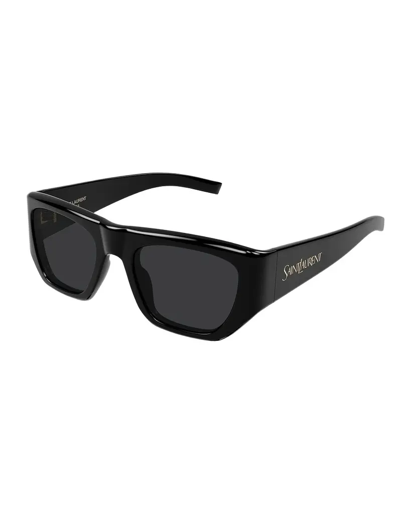 Saint Laurent Vintage Logo 61mm Acetate Square Sunglasses | Image 1 Saint Laurent Vintage Logo 61mm Acetate Square Sunglasses | Image 1
