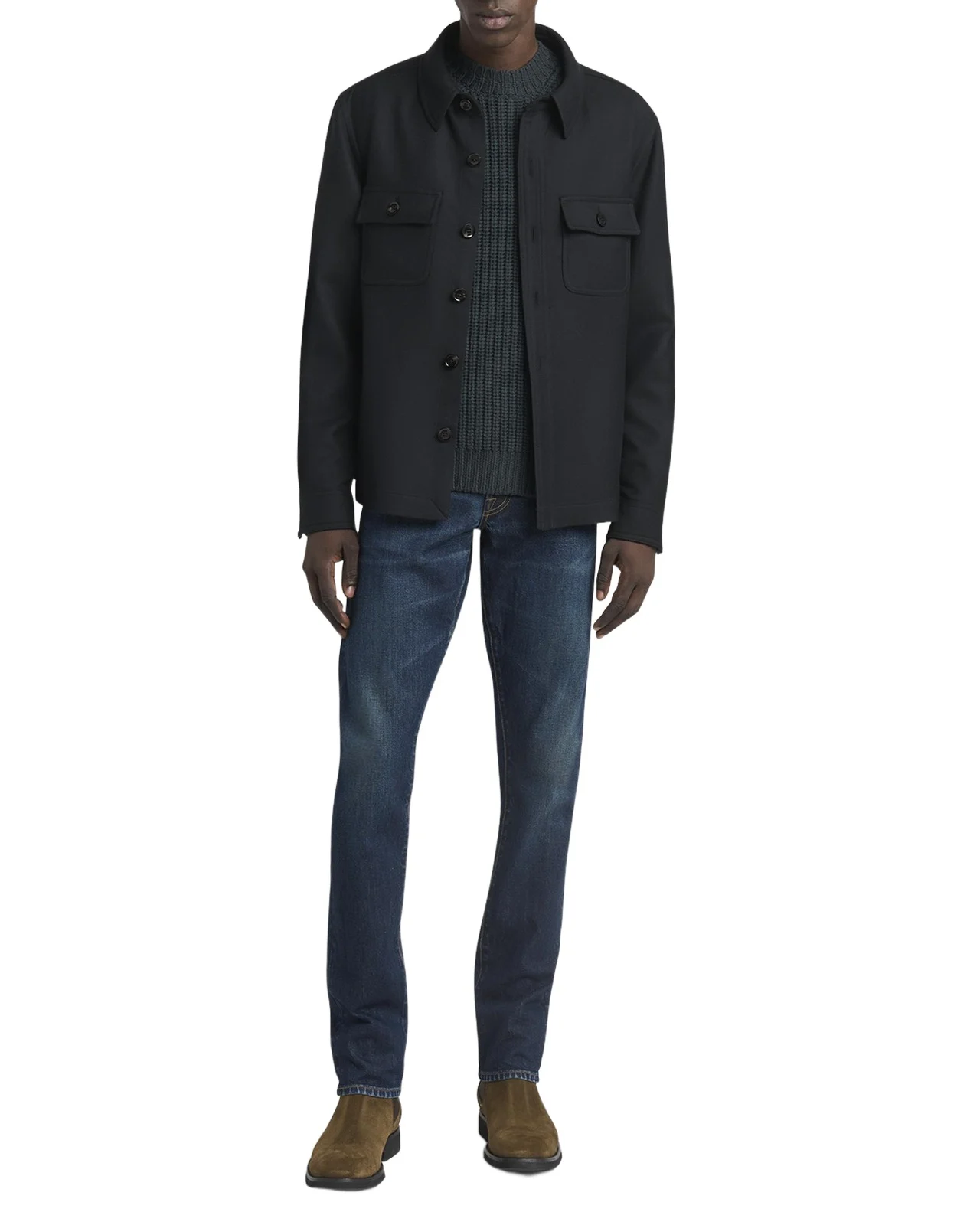 Tom Ford Men's Wool and Silk Double Pocket Jacket