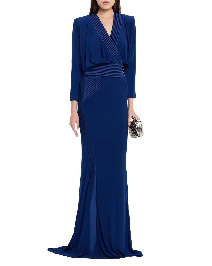 ZHIVAGO I 'm Her Man Jersey Drop-Sleeve Gown | Image 1 ZHIVAGO I 'm Her Man Jersey Drop-Sleeve Gown | Image 1