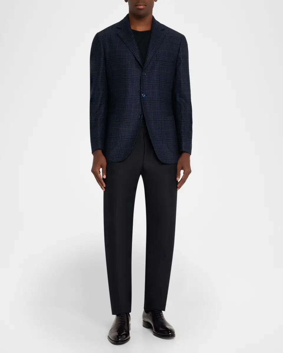 Sartorio Men's Wool, Silk and Cashmere Glen Plaid Sport Coat | Thumbnail 2 Sartorio Men's Wool, Silk and Cashmere Glen Plaid Sport Coat | Thumbnail 2