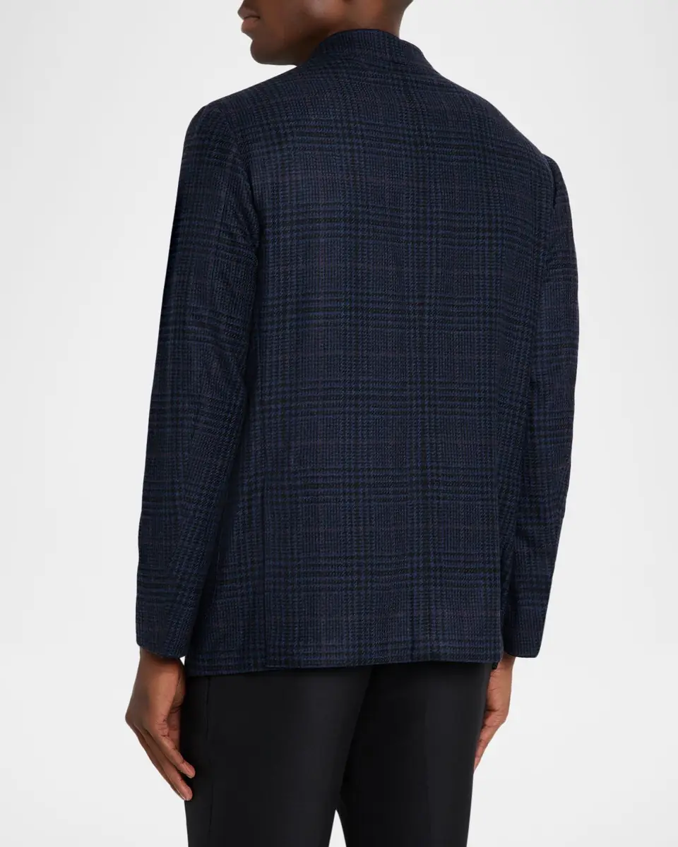 Sartorio Men's Wool, Silk and Cashmere Glen Plaid Sport Coat | Thumbnail 3 Sartorio Men's Wool, Silk and Cashmere Glen Plaid Sport Coat | Thumbnail 3