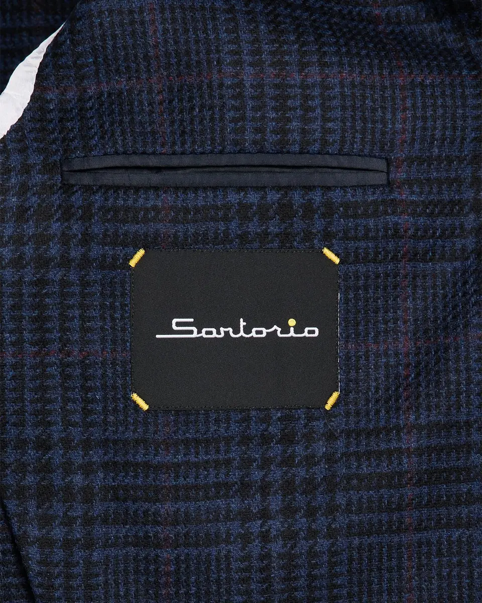 Sartorio Men's Wool, Silk and Cashmere Glen Plaid Sport Coat | Thumbnail 6 Sartorio Men's Wool, Silk and Cashmere Glen Plaid Sport Coat | Thumbnail 6