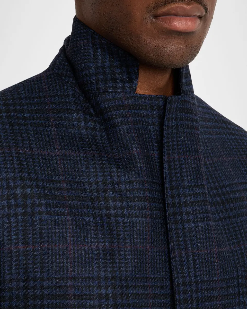 Sartorio Men's Wool, Silk and Cashmere Glen Plaid Sport Coat | Thumbnail 7 Sartorio Men's Wool, Silk and Cashmere Glen Plaid Sport Coat | Thumbnail 7