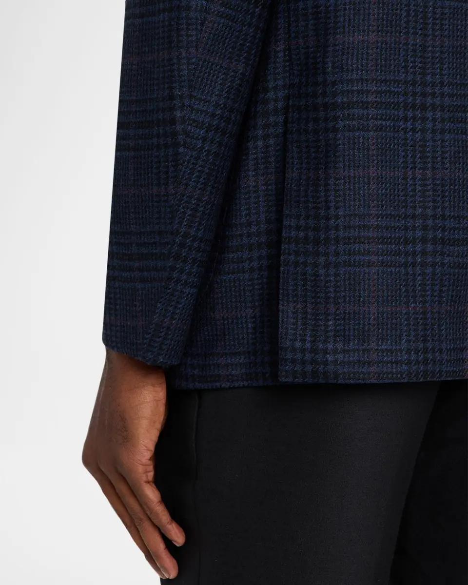 Sartorio Men's Wool, Silk and Cashmere Glen Plaid Sport Coat | Thumbnail 8 Sartorio Men's Wool, Silk and Cashmere Glen Plaid Sport Coat | Thumbnail 8