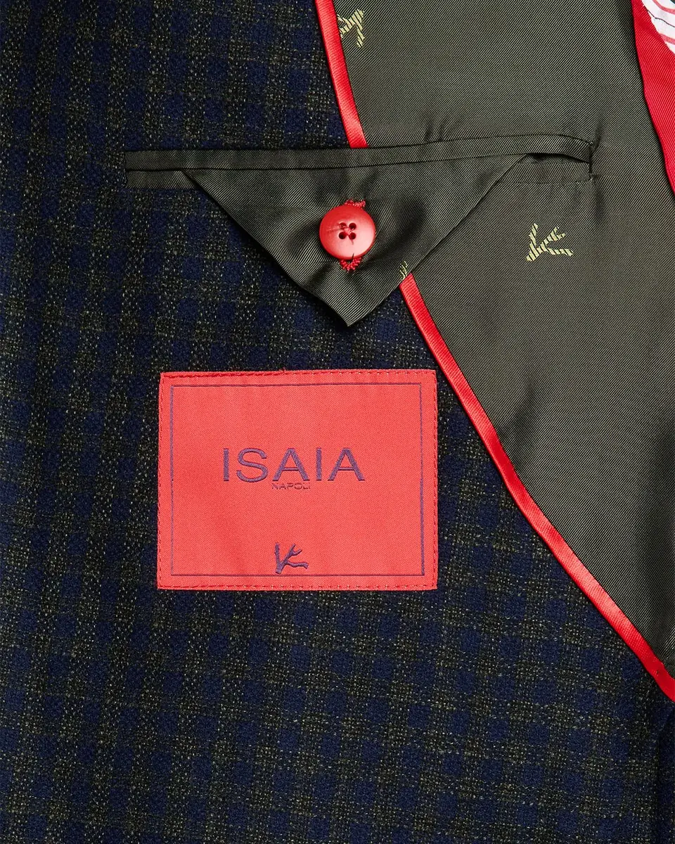 Isaia Men's Check Wool Single-Breasted Sport Coat | Thumbnail 5 Isaia Men's Check Wool Single-Breasted Sport Coat | Thumbnail 5