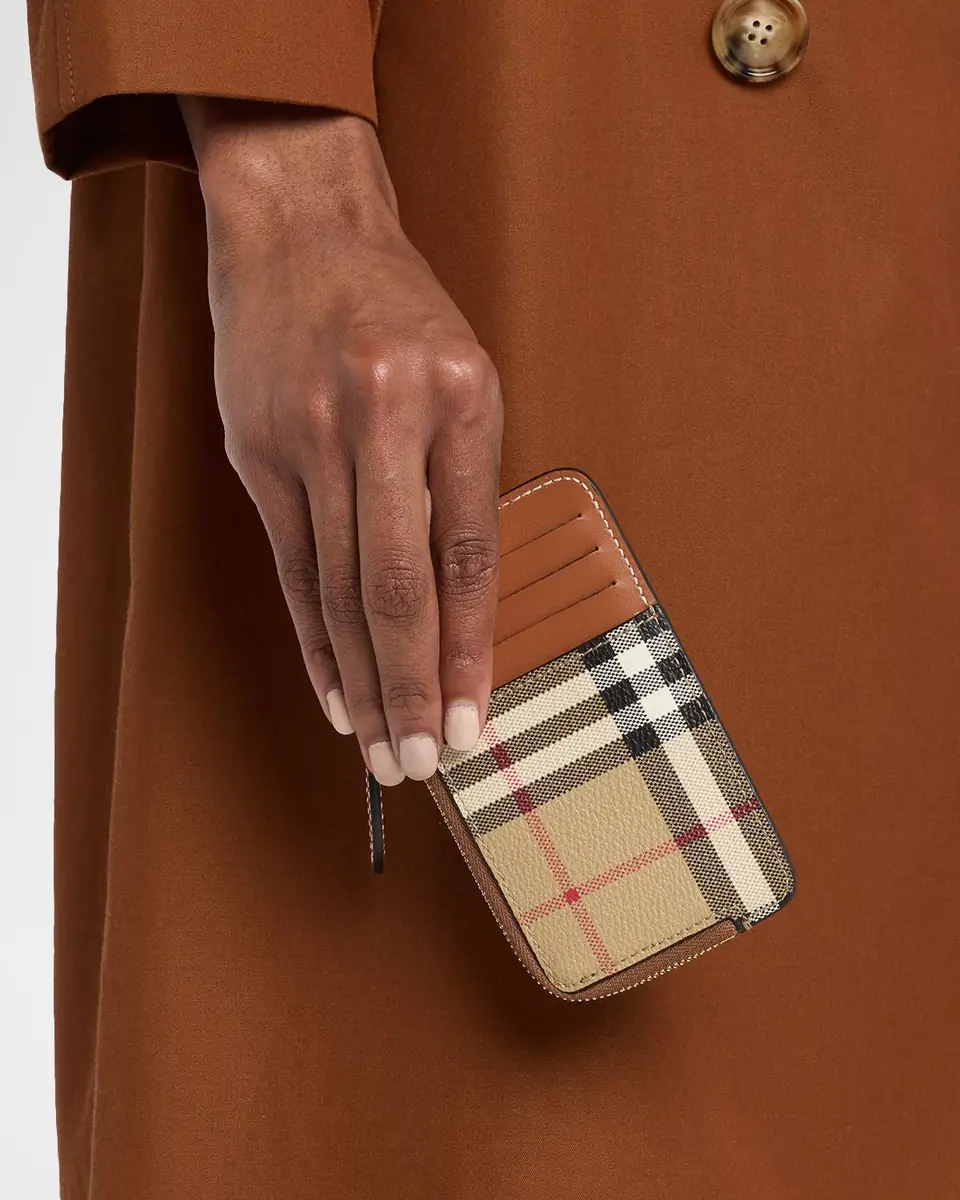 Burberry Somerset Check Grain Leather Wallet | Thumbnail 2 Burberry Somerset Check Grain Leather Wallet | Thumbnail 2