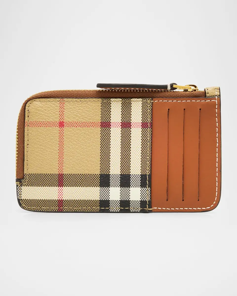 Burberry Somerset Check Grain Leather Wallet | Thumbnail 4 Burberry Somerset Check Grain Leather Wallet | Thumbnail 4
