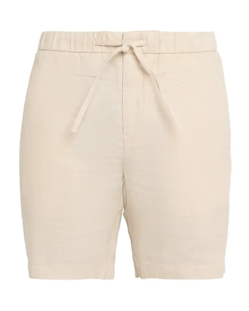 Frescobol Carioca Men's Felipe Linen Drawstring Shorts | Image 1 Frescobol Carioca Men's Felipe Linen Drawstring Shorts | Image 1