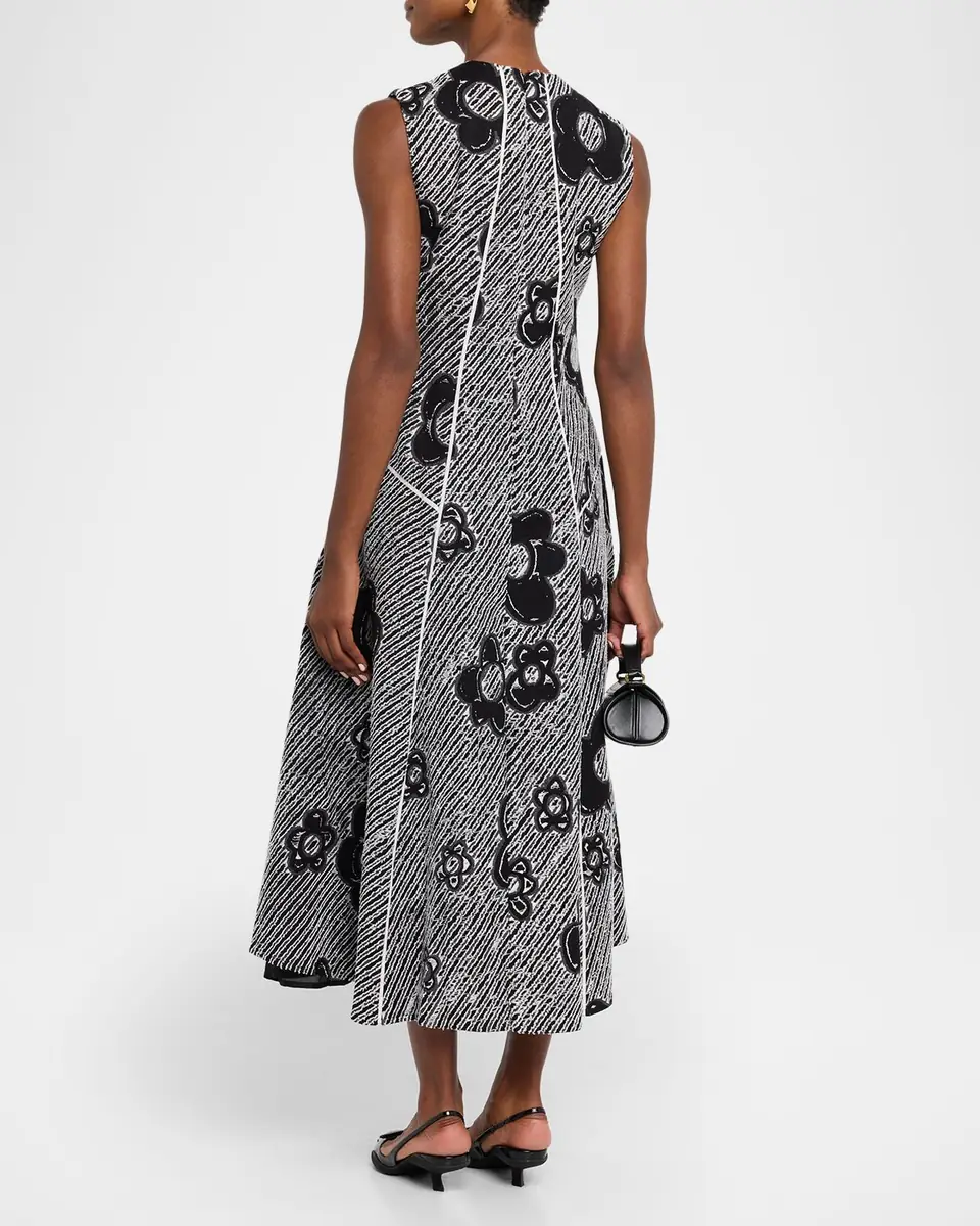 LOVEBIRDS Bennet Sleeveless Fringed Floral Midi Dress | Thumbnail 2 LOVEBIRDS Bennet Sleeveless Fringed Floral Midi Dress | Thumbnail 2