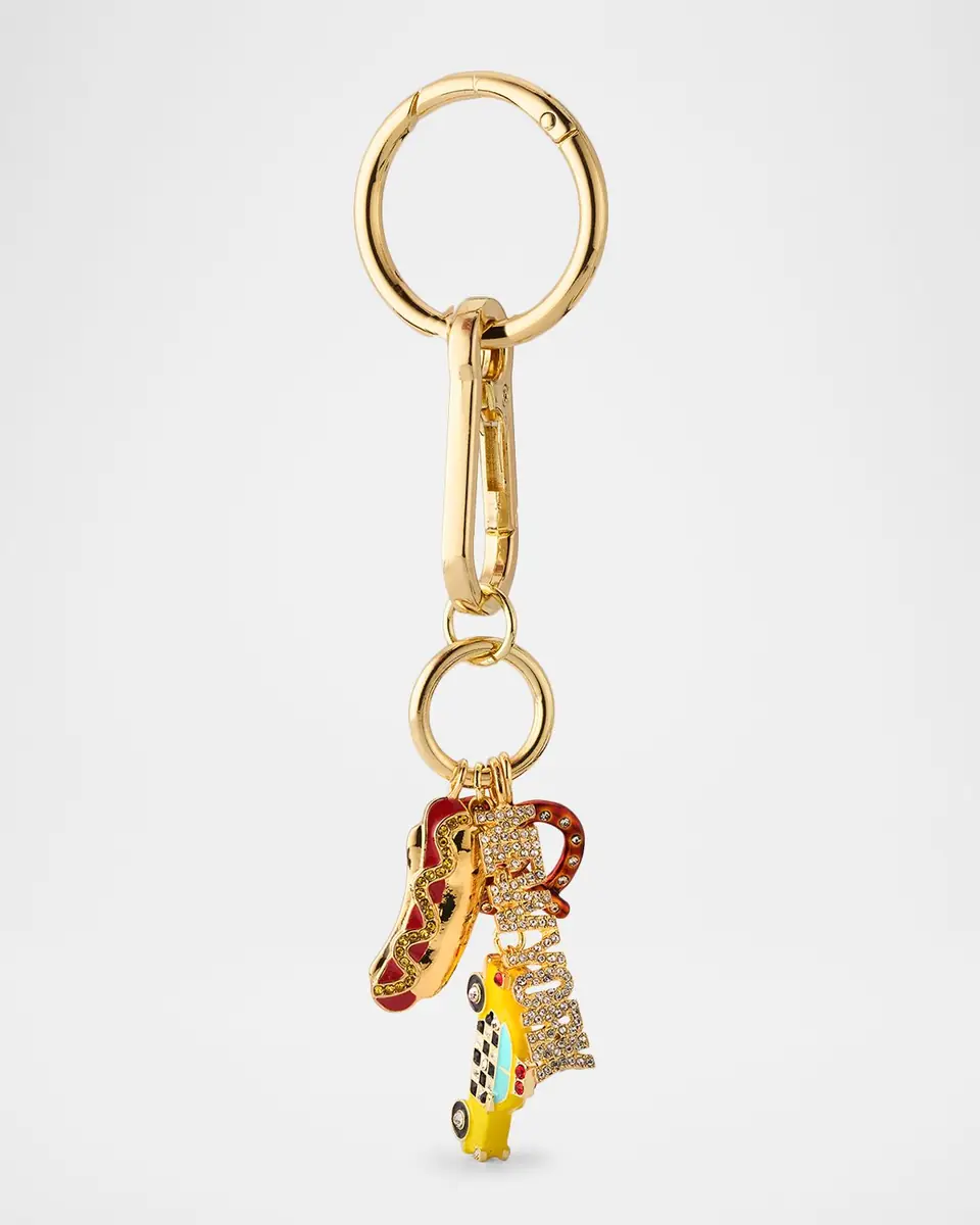 BaubleBar Big Apple Bling Bag Charm | Thumbnail 2
