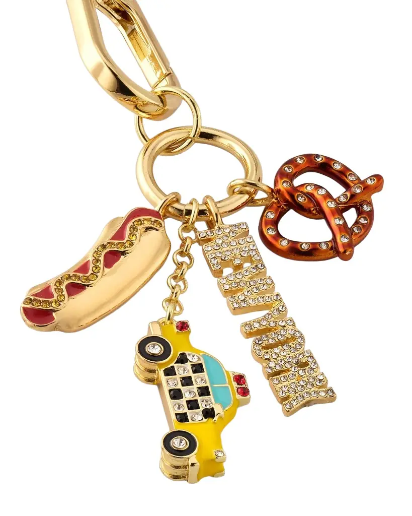 BaubleBar Big Apple Bling Bag Charm | Image 1 BaubleBar Big Apple Bling Bag Charm | Image 1
