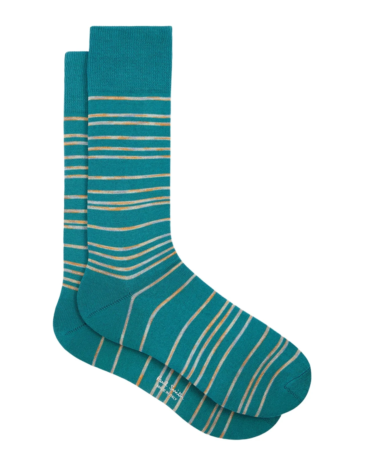 Men's Kew Multicolor Pinstripe Crew Socks Men's Kew Multicolor Pinstripe Crew Socks
