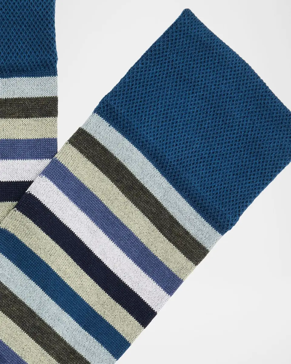 Marcoliani Men's 2-Pack Pima Cotton Crew Socks | Thumbnail 2 Marcoliani Men's 2-Pack Pima Cotton Crew Socks | Thumbnail 2