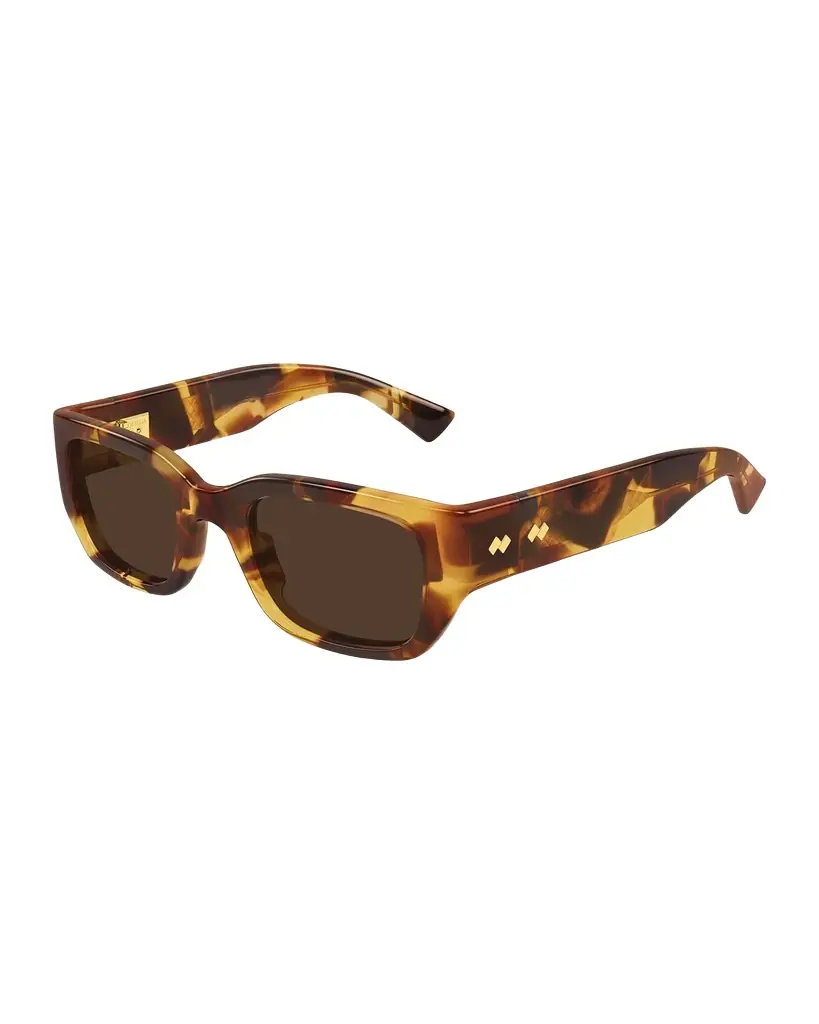 Bottega Veneta Men's Bv1400s-002 Intrecciato Acetate Rectangle Sunglasses | Image 1 Bottega Veneta Men's Bv1400s-002 Intrecciato Acetate Rectangle Sunglasses | Image 1
