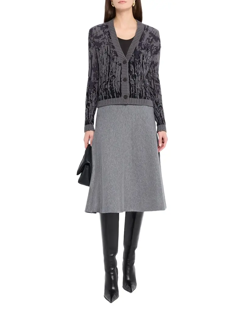 TSE Cashmere A-Line Knit Midi Skirt | Image 1 TSE Cashmere A-Line Knit Midi Skirt | Image 1