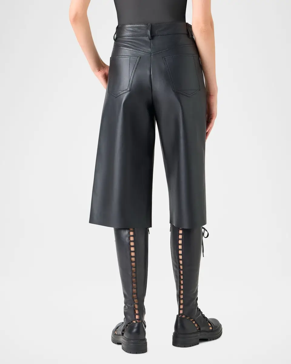 Akris Finny Leather Bermuda Shorts | Thumbnail 3 Akris Finny Leather Bermuda Shorts | Thumbnail 3
