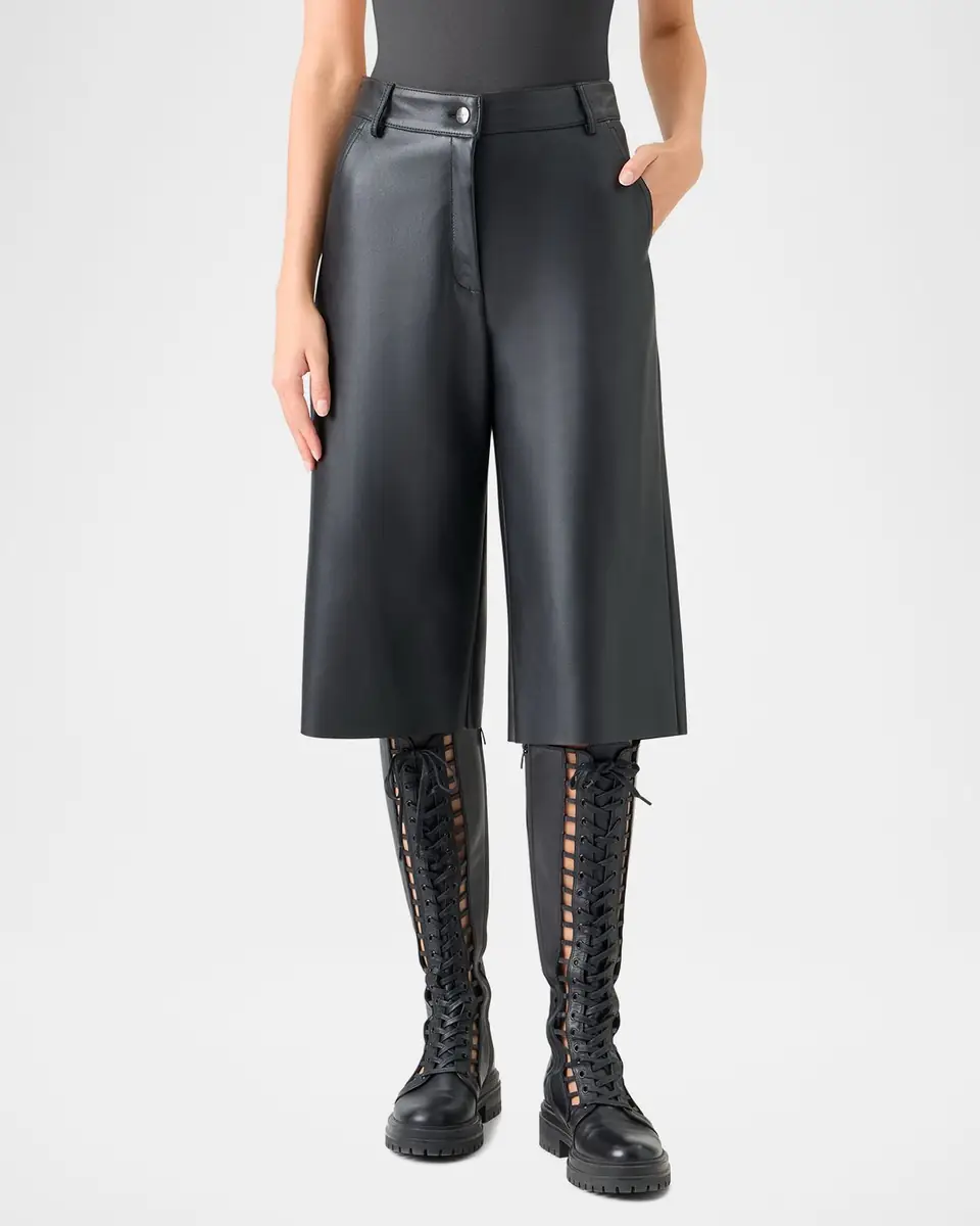 Akris Finny Leather Bermuda Shorts | Thumbnail 4 Akris Finny Leather Bermuda Shorts | Thumbnail 4