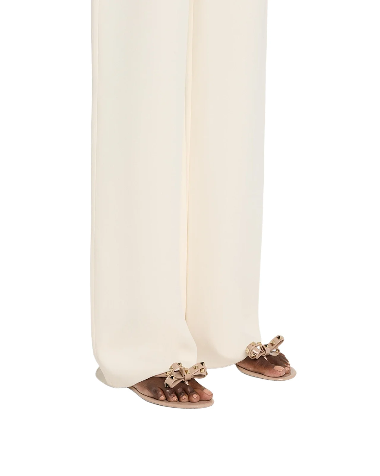 Rockstud PVC Flat Thong Sandals