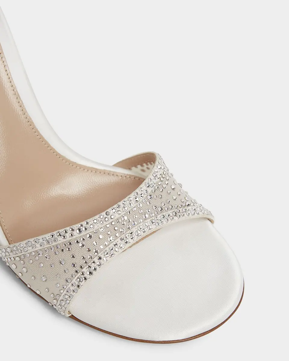Gianvito Rossi Strass Organza Ankle-Strap Cocktail Sandals | Thumbnail 2