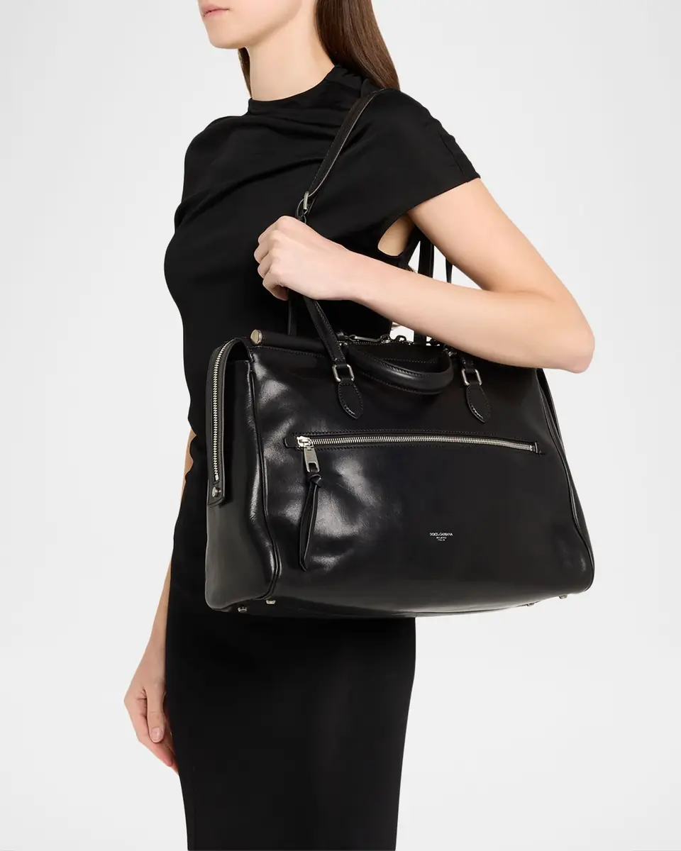 Dolce & Gabbana Vittoria Calfskin Tote Bag | Thumbnail 2 Dolce & Gabbana Vittoria Calfskin Tote Bag | Thumbnail 2