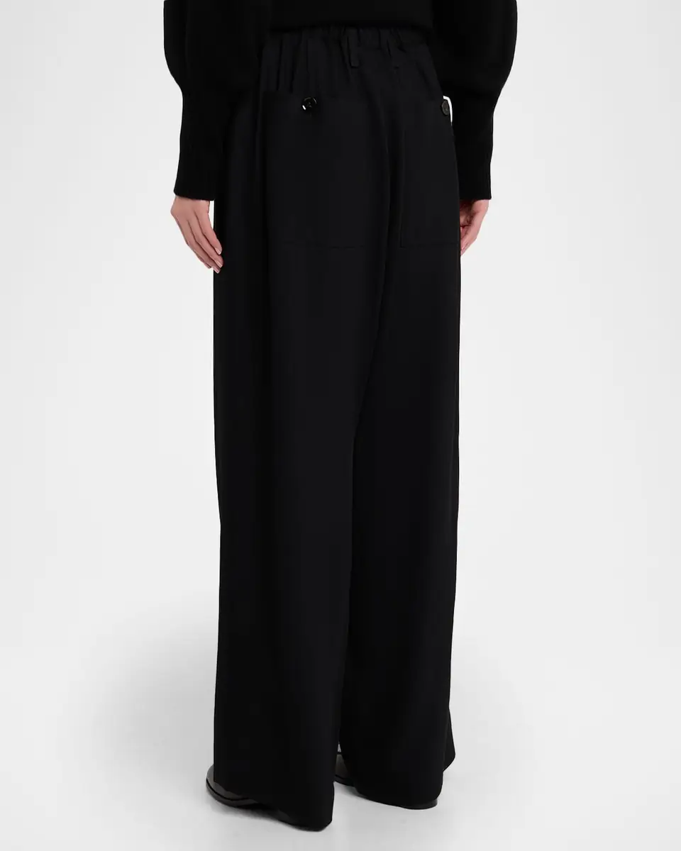 Proenza Schouler Salome Crepe Wide-Leg Pants | Thumbnail 2 Proenza Schouler Salome Crepe Wide-Leg Pants | Thumbnail 2