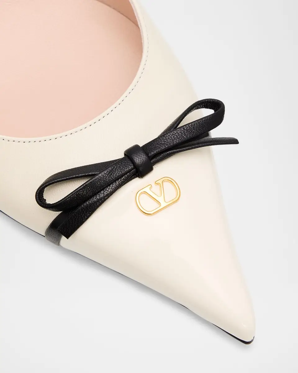 Valentino Garavani 45mm Bepointy Leather Slingback Pumps | Thumbnail 4