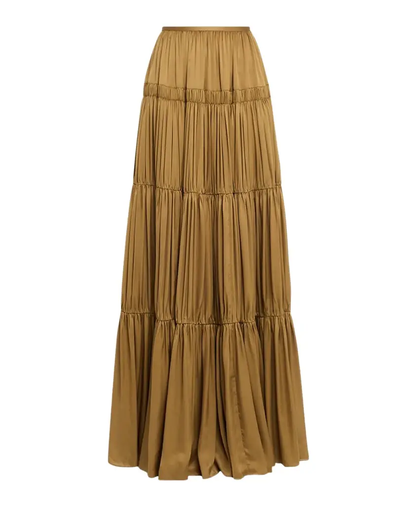 Ulla Johnson Gaelle Gathered Silk Maxi Skirt | Image 1 Ulla Johnson Gaelle Gathered Silk Maxi Skirt | Image 1