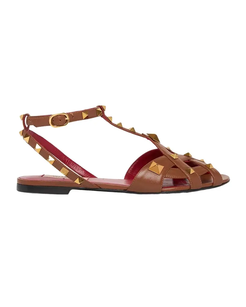 Valentino Garavani Studdy Leather Sandals | Image 1 Valentino Garavani Studdy Leather Sandals | Image 1