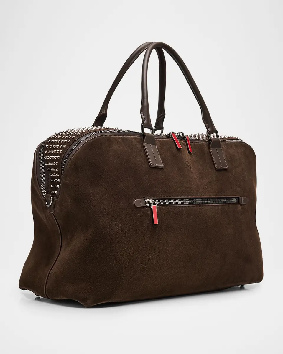 Christian Louboutin Men's Funky Reversed Leather and Spikes Duffel Bag | Thumbnail 3