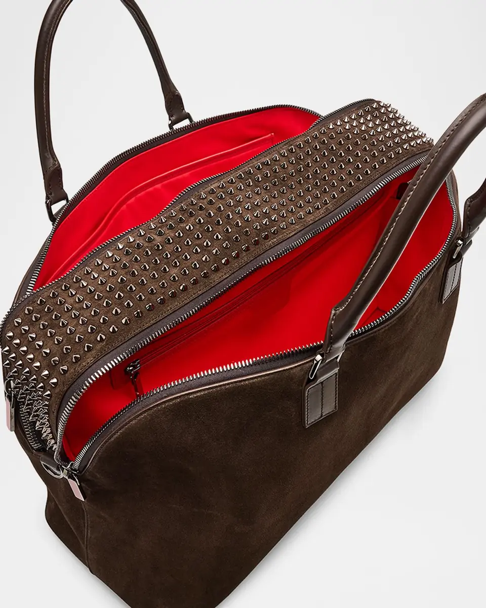 Christian Louboutin Men's Funky Reversed Leather and Spikes Duffel Bag | Thumbnail 4
